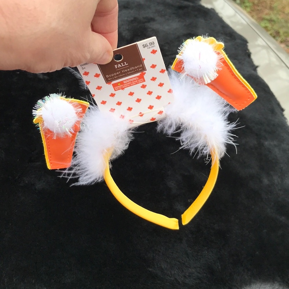 NWT 3 Fall Hair Accessories Bopper Headband Little Wishes Hair Bow & Hair Clip